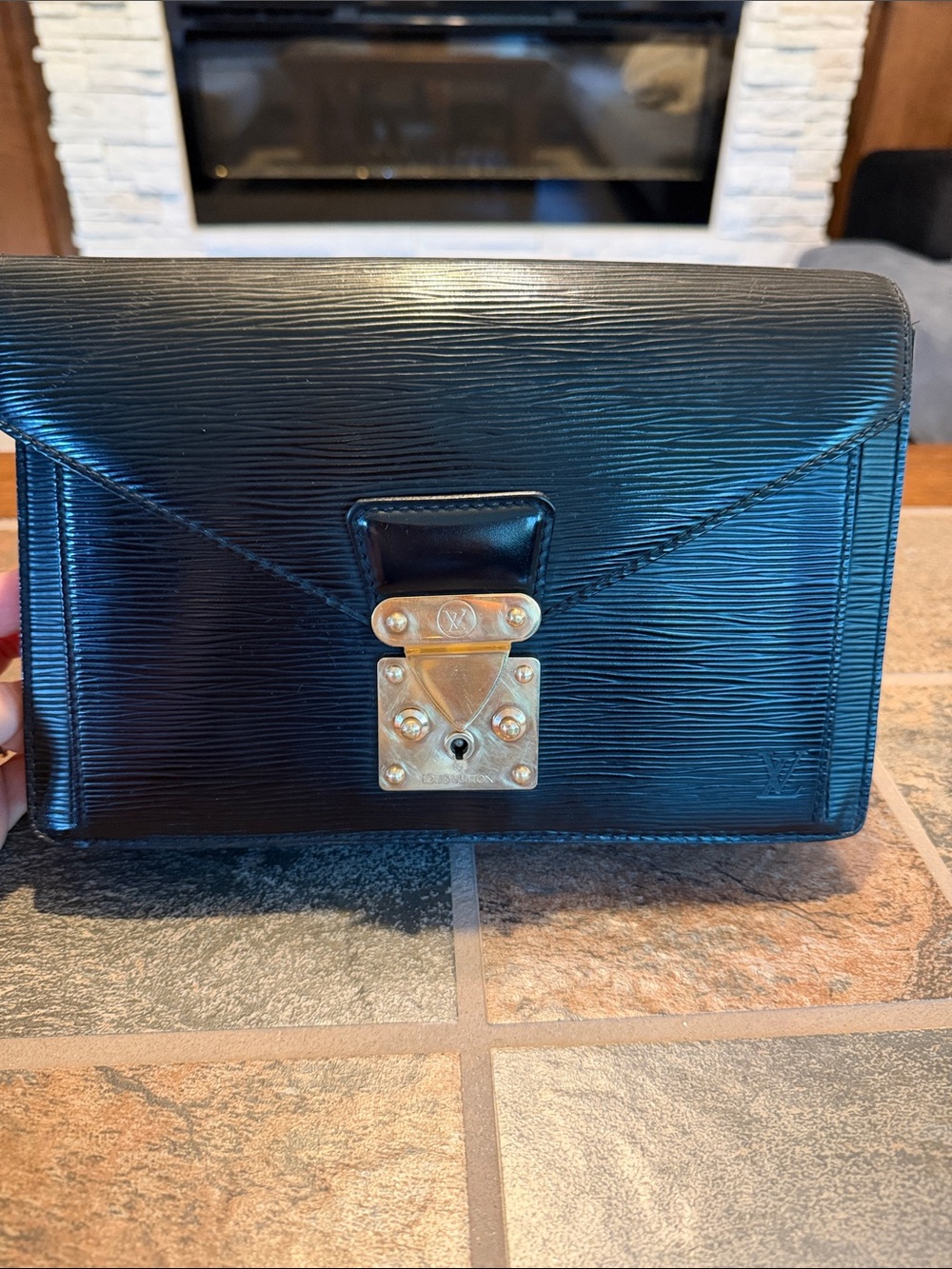 Louis Vuitton Epi Pochette Sellier Dragonne Clutch